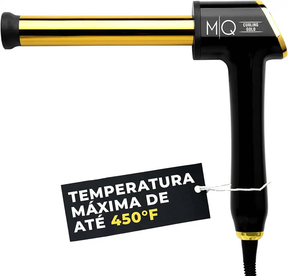 MQ Professional - Modelador de Cachos Profissional Gold Titanium 25mm