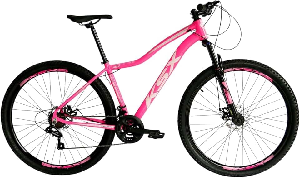 Bicicleta Bike Aro 29 MTB Aluminio KSX SD7 24V Câmbios Especiais Marchas Index Cabeamento Interno Feminina