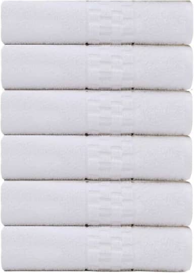 Kit Com 2 Toalhas Banho Teka Profiline Madri Branco Hotelaria e Pousada 440g/m² Gramatura Toque Macio e Super Absorção 75 x 140cm