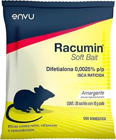 Racumin Soft Bait 200g Isca Fresca para Controle de Roedores