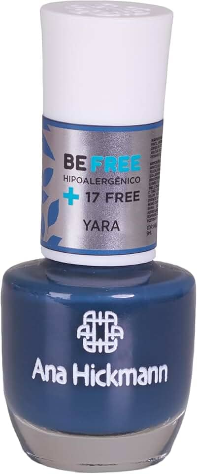 Esmalte Ana Hickmann Hipoalergênico 9ml - Cor Yara Nude Chic - Coleção Be Free - Longa Duração e Secagem Rápida