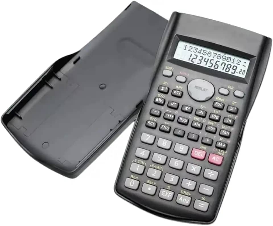 Calculadora Científica 240 Funções – Duplo Display, Capa Protetora e Teclas Precisas – Para Engenharias, Faculdade, Física, Matemática e Exatas – Compacta e Profissional