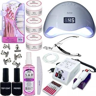 Kit Unha Gel Unhas Fibra Vidro Lixa Cabine Mercedes Promo