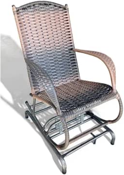 adeira de Balanço para Área Externa em - Conforto e Estilo para Ambientes Externos como Varanda, Quintal e Jardim(Marrom Escuro)