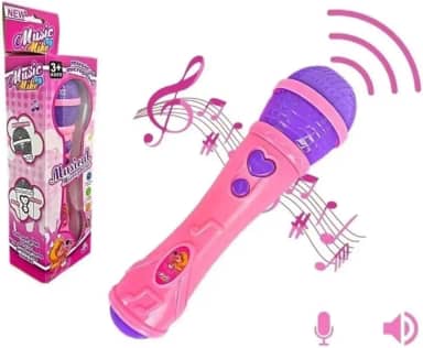 Microfone infatil brinquedo karaokê - TYDA (ROSA)