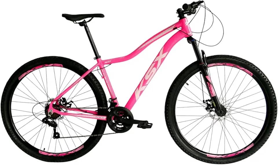 Bicicleta Bike Aro 29 MTB Alumínio KSX E KSW 21V Marchas Index Cabeamento Interno Feminina