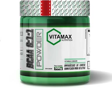 Suplemento em Pó BCAA 6.1.1 Powder 300g Vitamax Nutrition Sabor:Sem sabor