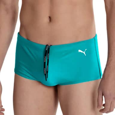 Sunga Clássica Lateral Larga UV50+ Cordão Ajustável Xtra Life Piscina Praia Adulto Masculino Masculino, Turquesa, M