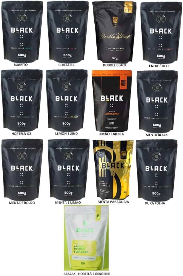 Erva Mate Terere Black Erva 500g + Nf - Escolha O Sabor (Burrito)