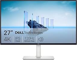 Dell Monitor 27 Plus 4K - S2725QS - 68.6 cm 4K (3840 x 2160) 120Hz 16:9 Display, painel IPS, AMD FreeSync Premium, sRGB 99%, alto-falantes integrados, taxa de contraste de 1500:1, Comfortview Plus