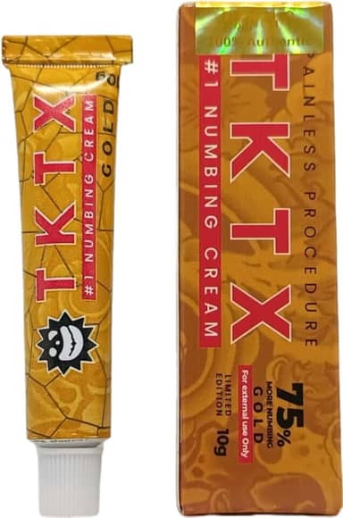 Pomada Tatuagem e estética TK-TX NUMBING GOLD 75% 10G