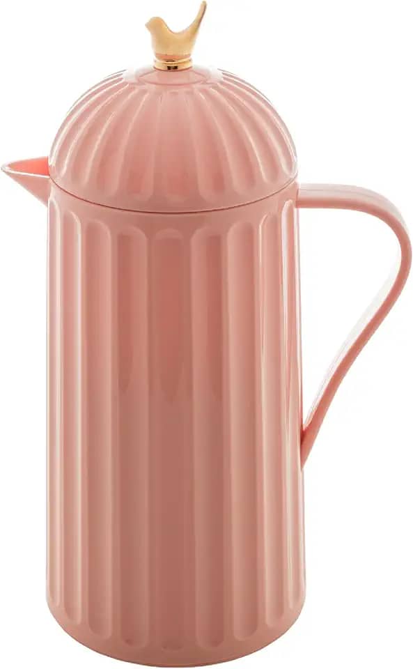 WOLFF Garrafa Térmica de Plástico Bird Nude 1L - Enxoval - Organização - Decoração - Cozinha - Mesa Posta - Utilidades Domésticas - Perfeita Para Café e Chá