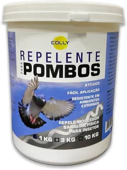 Repelente Pombo e Morcegos Repele Espanta Pombos Colly 1 Kg - Espanta Pombos e Pássaros