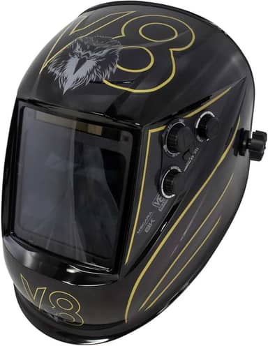 Máscara Solda Escurecimento Automático Profissional 8K V8 Brasil
