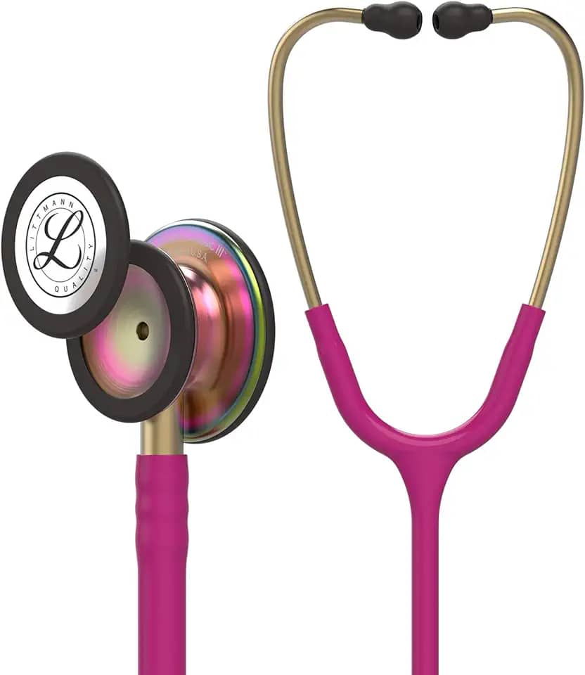 Estetoscópio 3M Littmann Classic III Raspberry Rainbow 5806