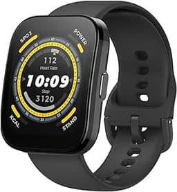 Amazfit Bip 5 A2215 46mm Relógio inteligente tela de 1,91 polegadas para Android iPhone, chamadas Bluetooth, Alexa embutido, rastreamento GPS (preto)