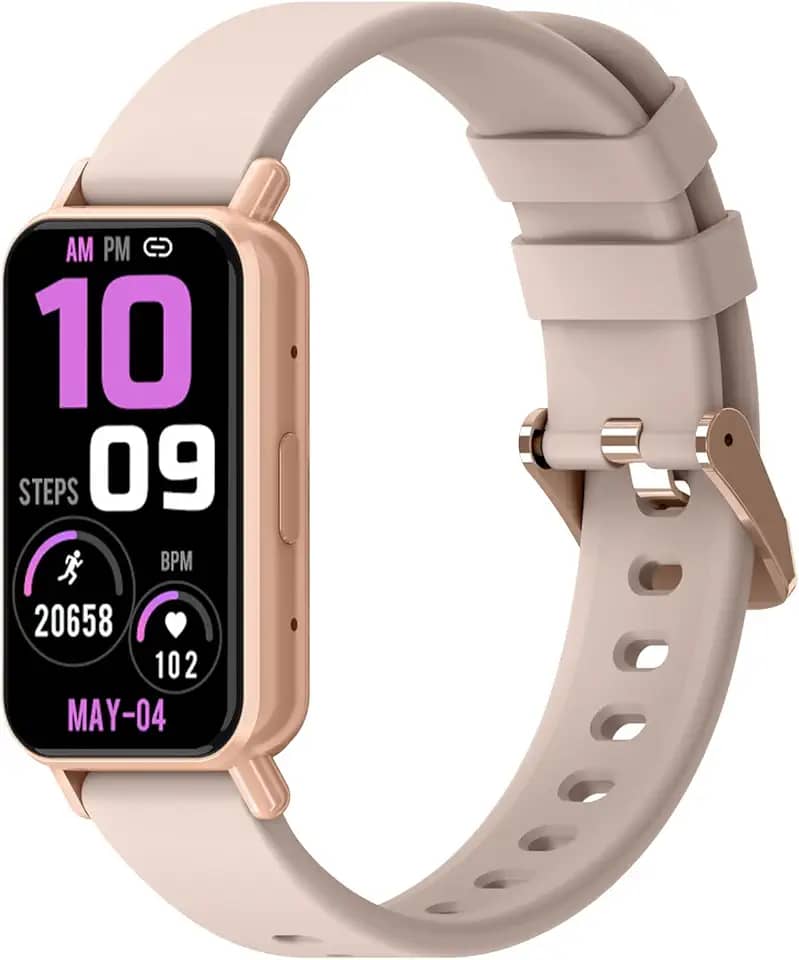 PEJE Band 1,1.45" TFT Tela, Smartwatchs,IP68 à Prova d‘Água,Relogio Smartwatch Feminino,100+ Modos Esportivos, Notificações Inteligentes, Assistente de Voz, Compatível com iOS/Android（Rosa）