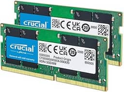 Crucial Kit RAM DDR4 de 32 GB (2 x 16 GB), memória de laptop CL22 de 3200 MHz (PC4-25600), SODIMM de 260 pinos, downclockable para 2933/2666MHz, compatível com Intel Core de 13ª geração e AMD Ryzen
