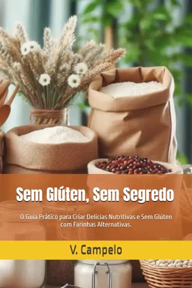 Sem Glúten, Sem Segredo: O Guia Prático para Criar Delícias Nutritivas e Sem Glúten com Farinhas Alternativas. (Alimentalção e Sustentabilidade) (Portuguese Edition)
