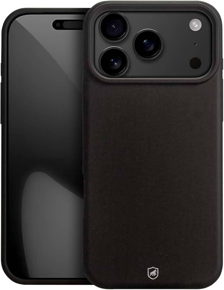 Gshield Capa Case Capinha Silicon Premium com Interior em Microfibra Antiderrapante Proteção Contra Impressão Digital, Arranhões, Quedas e Impactos para (Preta, iPhone 17 Pro Max)