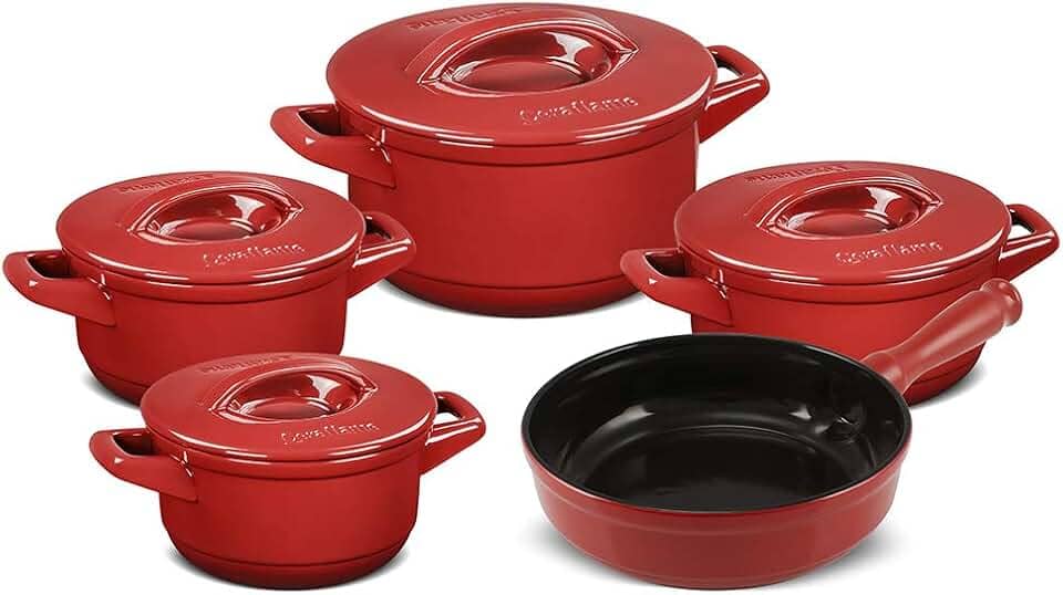 Ceraflame Conjunto Panelas de Cerâmica Duo+ Smart 5 Peças Pomodoro