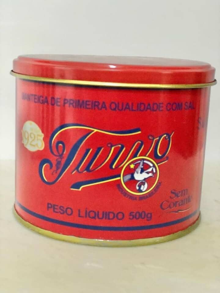 MANTEIGA TURVO SEM CORANTES E SEM CONSERVANTES LATA DE 500 GRAMAS