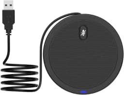 TKGOU Microfone USB de Conferência, Mesa com Indicador LED, Omnidirecional Plug & Play para Reuniões Online e Aulas
