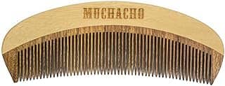 Pente de Madeira para Barba Modelo Curvo Muchacho - Controle o Frizz e Modele Sua Barba com Estilo