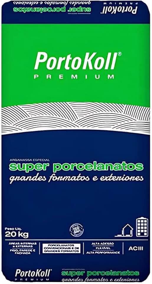 Argamassa Aciii Portokoll Super Porcelanatos Cinza 20kg