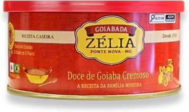 Goiabada Cascão Zélia Cremosa 400g | Doce de Goiaba Tradicional Mineiro, Sabor Autêntico e Receita Caseira | Feita no Tacho com Pedaços de Goiaba | Ideal para Cafés e Sobremesas | Sem Conservantes”