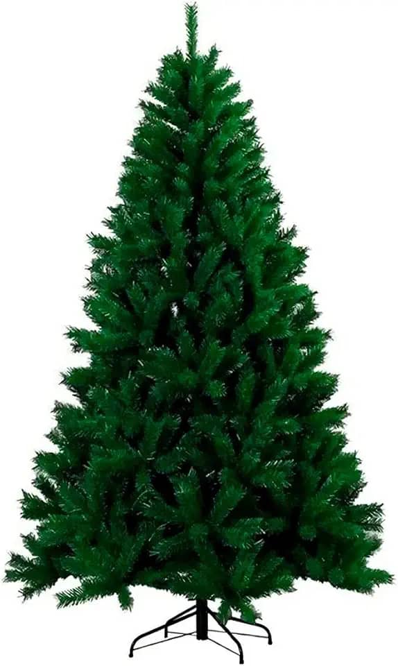 Árvore de Natal Luxo Pinheiro 1,80m 800 Galhos — Cheia, Realista e Elegante Natal Encantador Decoração de Casa Decoração Natalina Inesquecível Base de Ferro Reforçada Resistente Linha Super Premium®