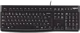 Teclado com fio USB Logitech K120, Resistente à Respingos, Barra de Espaço Curva, Compatível com PC e Notebook, Layout ABNT2