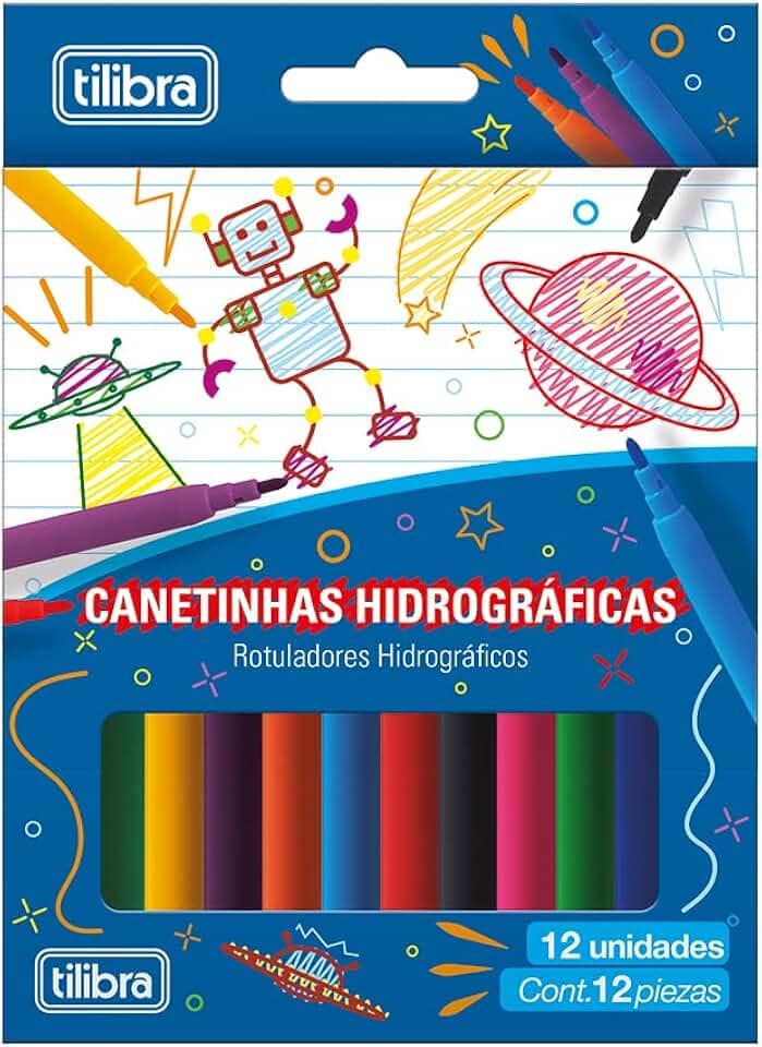 Tilibra - Canetinha Hidrográfica 12 Cores