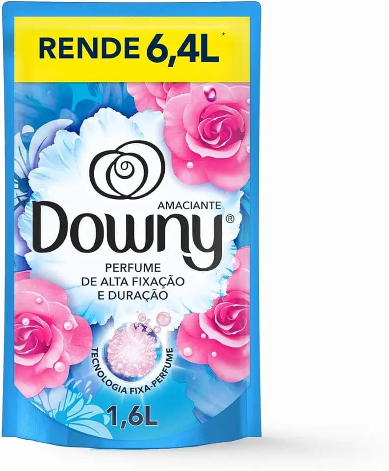 DOWNY Amaciante Concentrado Brisa de Verão 1.6L, Rende 6.4L, Perfume que Dura