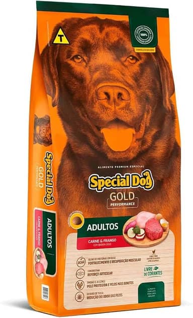 Special Dog - Ração Gold Premium Adultos Sabor Frango e Carne 20 kg
