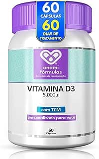 Vitamina D3 5.000ui Com Tcm - 60 Cápsulas