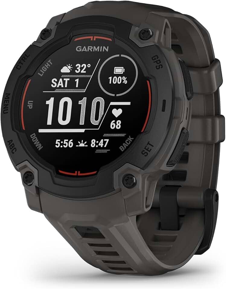 Garmin Relógio Instinct E Preto com Grafite 45mm com Monitor Cardíaco de Pulso e GPS