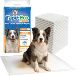 Tapete Higiênico para Cachorro Pet Cães 30 Unidades 90x60 Com Fitas Adesivas Antivazamentos Ultra Absorção 6 Camadas Anti Odores Descartável TapetEco Mec G Pet