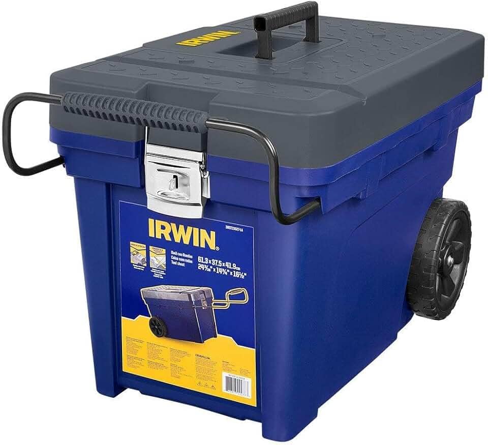 IRWIN Caixa Organizadora Contractor com Rodas IWST33027 Capacidade de 35kgs