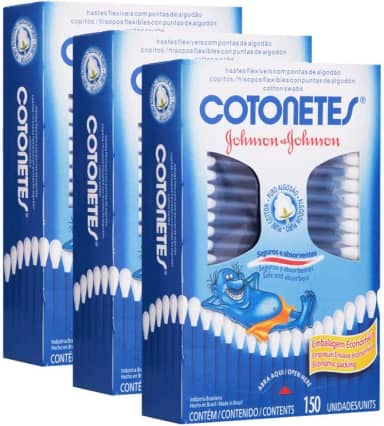 Kit Hastes Flexíveis Cotonetes 450 unidades