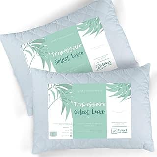 Kit 2 Travesseiros TRP Imports Select Luxo Fibras Importada E Antialérgica