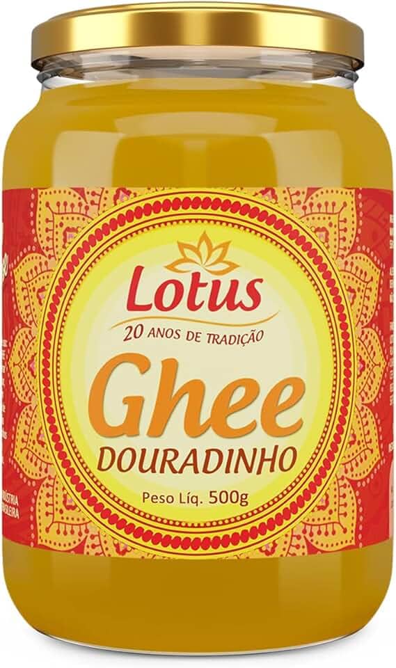 Manteiga Clarificada Lotus Ghee Douradinho 500g Sem Lactose