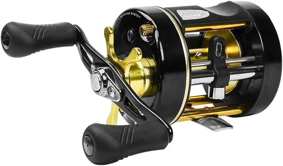 Carretilha Pesca Perfil Alto Marine Sports Caster Power Plus 400 Lado:Direito
