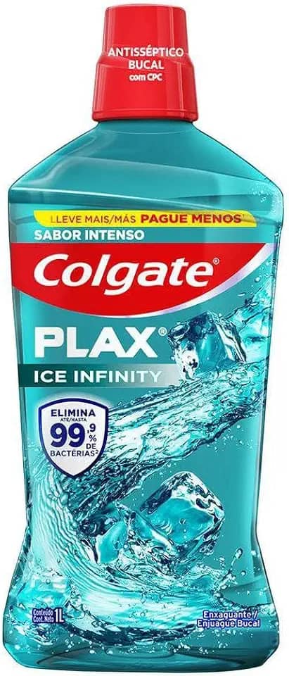 Enxaguante Bucal Colgate Plax Ice Infinity 1l