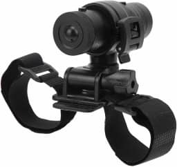 Luqeeg Câmera de capacete de motocicleta – 120° Wide Angle Full 1080p gravador de vídeo de carro, capacete de bicicleta, câmera esportiva, gravador de equitação com lembrete para áreas selvagens ao ar