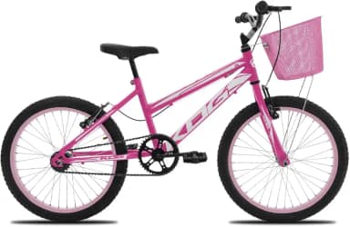 Bicicleta Aro 20 Infantil Feminina KOG – Quadro Aço Carbono e Freio V‑Brake – Saúde, Lazer e Segurança