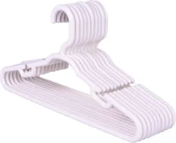 Kit Conjunto Cabide Infantil Reforçado Branco 8mm - 30 Unidades