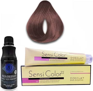 Tinta Sensi Color Hipoalergênico cor 6.7 Chocolate + Água Oxigenada