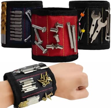 Pulseira Magnetica, Segura Feramentas Pregos Parafusos, Pulseira Imã, Pulseira Ferramenta