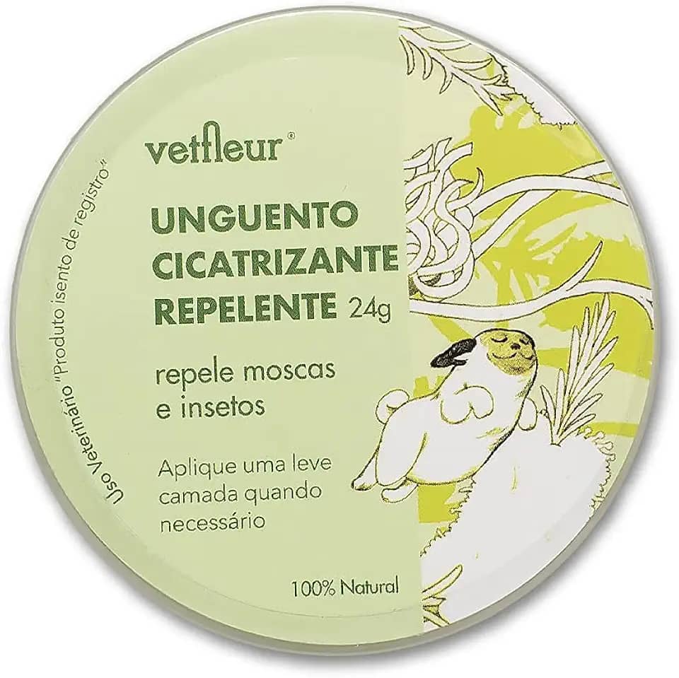 Unguento Repelente e Cicatrizante para Feridas 24gr - VetFleur